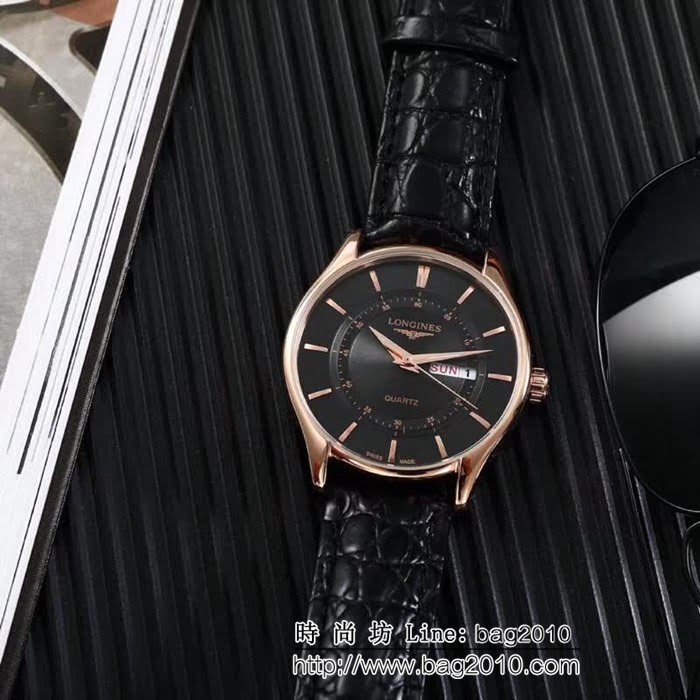 LONGINES浪琴 高級藍寶石 石英男士腕表 WSS1955
